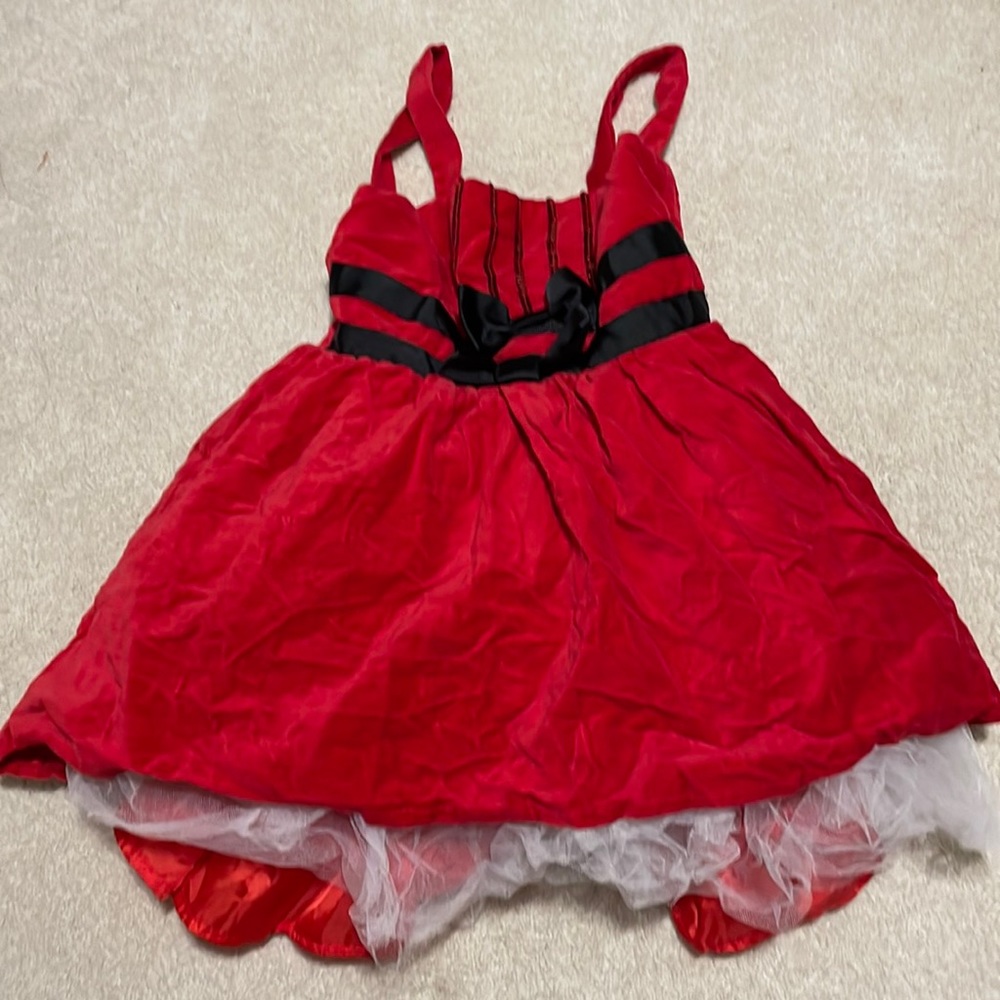Harajuku red holiday dress for girls